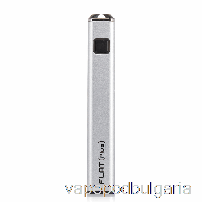 Vape 10000 Дръпки Yocan Flat Plus 900mah батерия сребриста